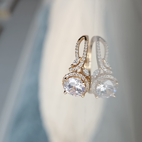 Vintage Style gold ring, 925 Sterling silver with 10k gold finish - Picture 3 of 5